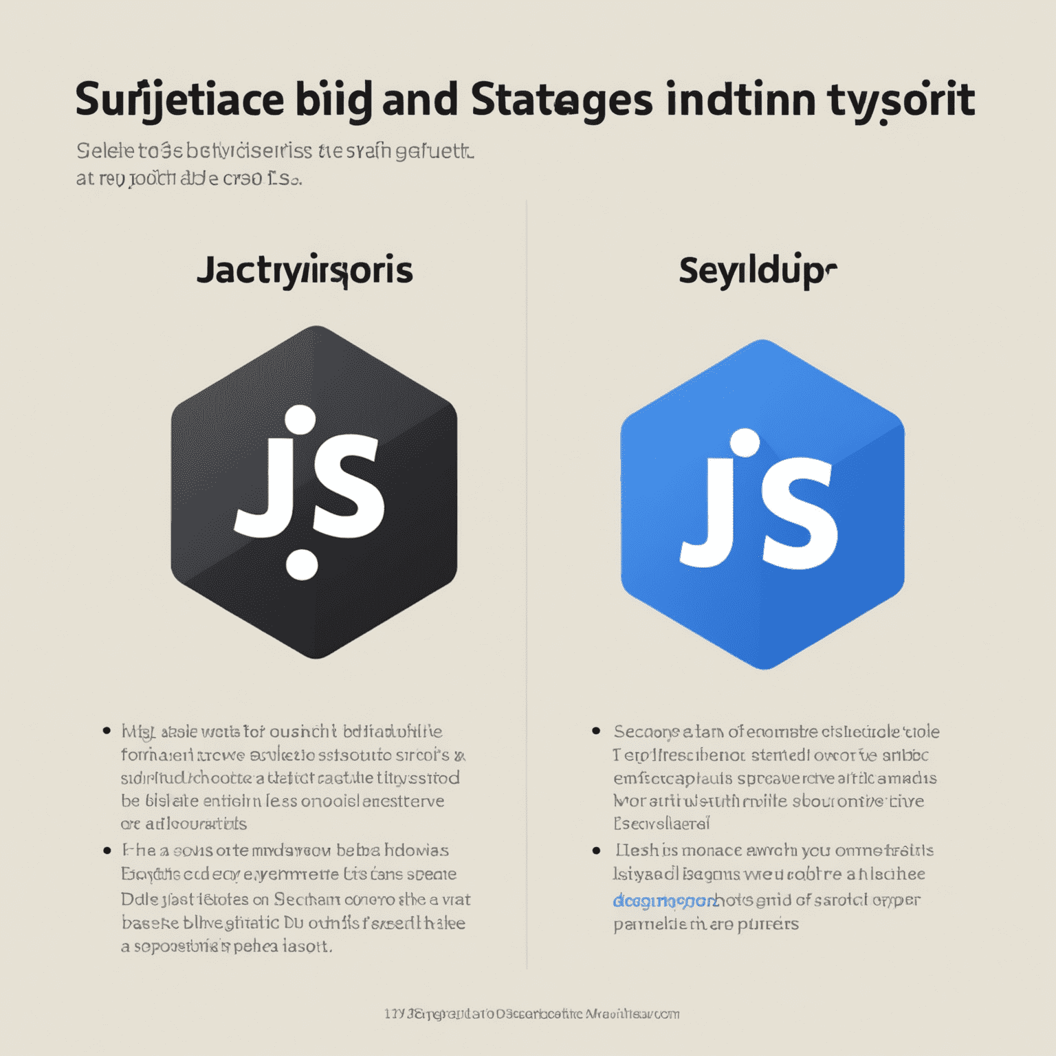 Comparación lado a lado de código JavaScript y TypeScript, resaltando las ventajas de tipado estático